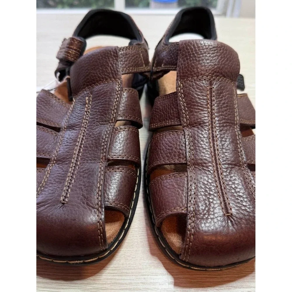 Dr. Scholl's Leather Sandals Brown Size 11M